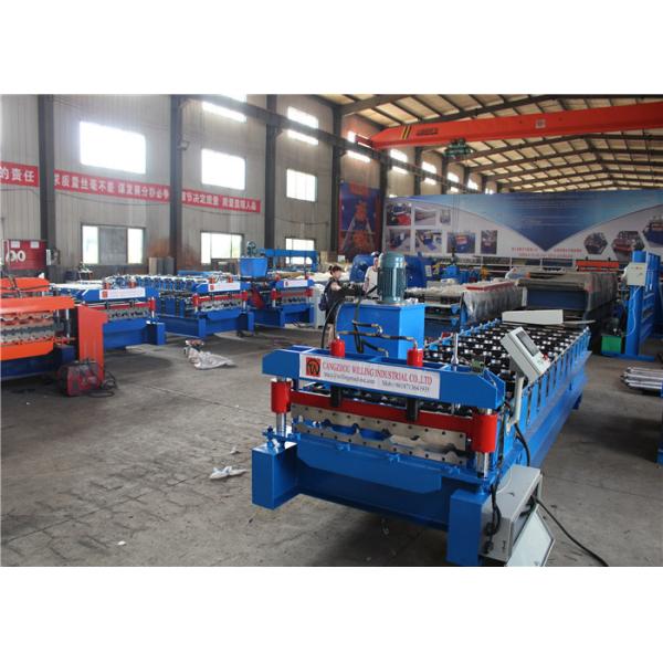 Automatic Cold Steel Corrugated Iron Sheet Roofing Tile Making Roll Forming Machine For Building Materials Machinery
