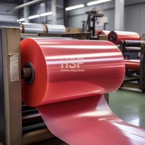 80uM Red Mono Oriented Polypropylene Film Width Range Up To 1300mm