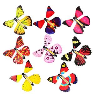 10Pcs Cartoon Birthday Card Surprise Flying Butterfly Change Freedom 4.5*3.9