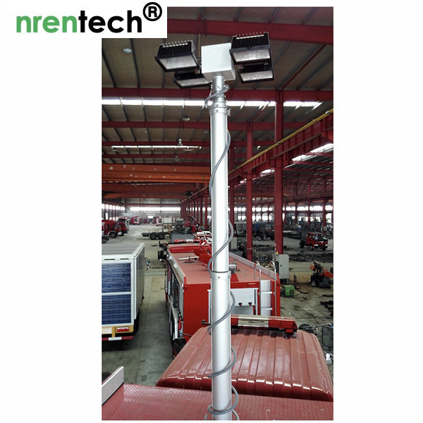 7.6m Telescopic Mast Light Tower/ Pneumatic Telescopic Mast/ Fire Tender Lighting Tower