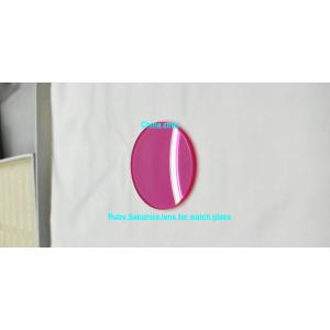 Red Single Sapphire Crystal Glass , Custom Sapphire Watch Crystal Transparent