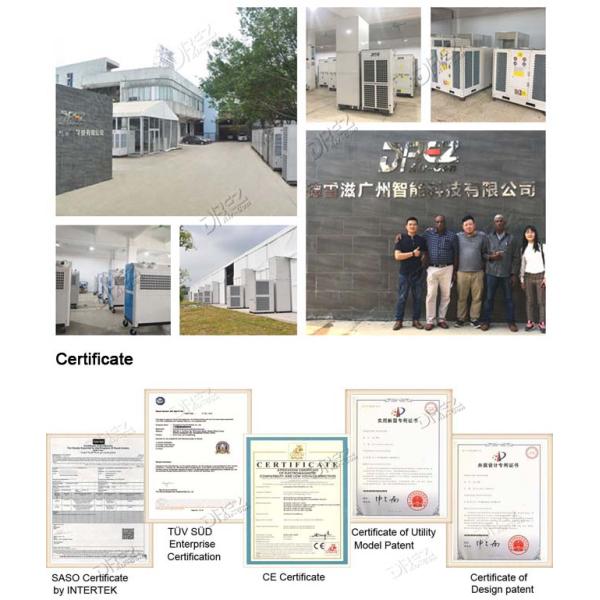 Floor Standing Tent AC Unit Horizontal Evaporative Air Cooling Commercial Dome Tent Use