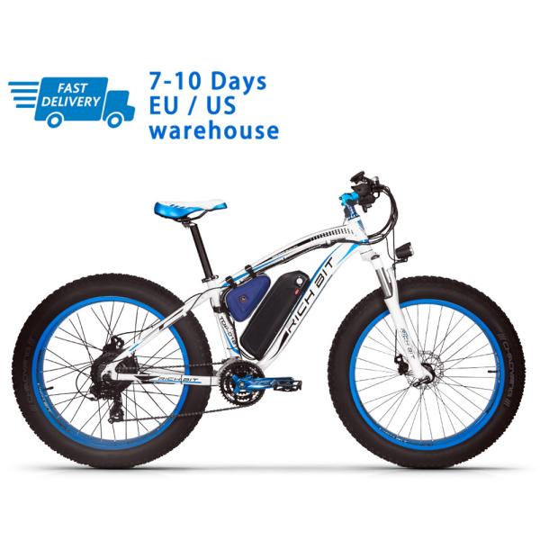 US EU STOCK 1000W High Power Electric Bike Fat Tire All Terrain 21 Speed 17Ah 26
