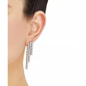 Oval Tennis White Cubic Zircon Earrings for Women Luxury Jewelry