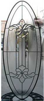 Buy Oval patina caming decorative glass at wholesale prices