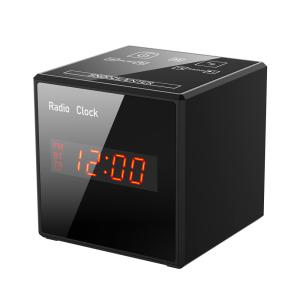 Quality CE Approval 140° Lenses Wifi Alarm Clock Camera Night Vision for sale