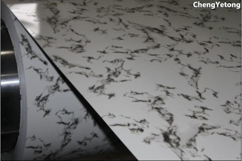 Stone Grain Galvannealed Steel Sheet , Counter Decoration Pre Coated Metal