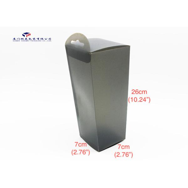 Opaque PP Matte Grey Color Hard Plastic Box Packaging High Impact Resistant 26cm Height