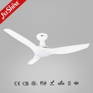 Modern Flush-Mount Ceiling Fan With LED Light For Indoor Smart APP Control