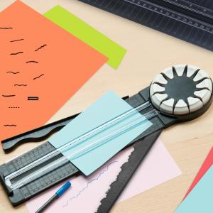 Manual 12 In 1 Mini Paper Trimmer Safe ABS Multifunctional DIY Hand Tool for