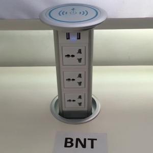 Quality Multifunctional kitchen pop up power socket with wireless phone charger for sale