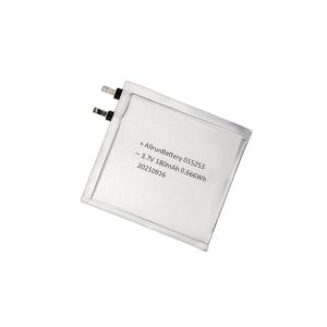 1mm Ultra Thin LiPo Battery 3.7V 180mAh 015253 For Smart Knee Pads