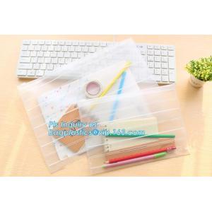 slider bag plastic zipper bag vinyl cosmetic bag, vinyl zipper pouch/Clear