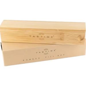 Wooden medicine box portable box Wooden daily mini portable travel medicine box