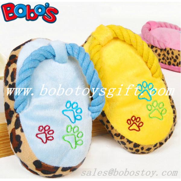 Buy 5.2"Plush Stuffed Slipper Pet Toy With Squeaker in 3 colors at wholesale prices