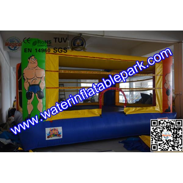 Buy Rental Inflatable Sport Games , Commercial Bounce House Boxing Ring for Adults at wholesale prices