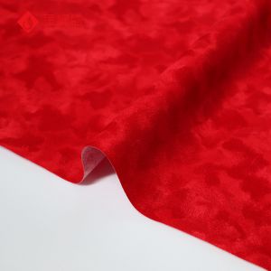 China Red Flower Flock Paper Material For Package Box on sale