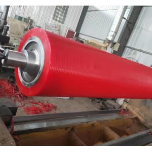 PU Polyurethane Cot Wear Resistant Unpowered Roller With Double Shaft