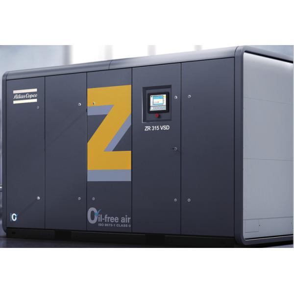 ZT55~315, ZR55~315 Water Cooled Oil Free Atlas Screw Air Compressor For Pharmaceutical
