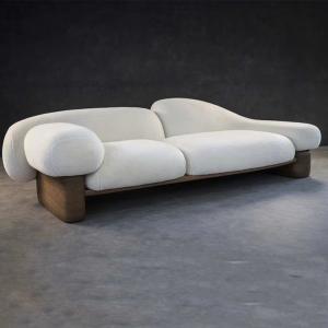Italian Minimalist Hotel Lobby Furniture Nordic Fabric Cloud Shape Light Luxury