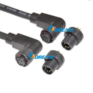 Waterproof Tread Screw M12 Connector For Front Panel Mounting In 60V Voltage