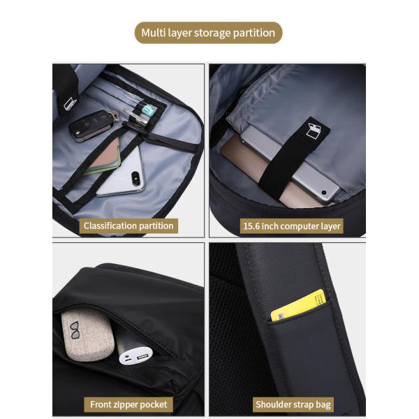 Factory customized logo schoolbag 15.6 inch Laptop Bag Fashion teenagers school bag men backpack