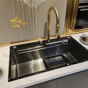 Stainless Steel Double Bowl Kitchen Sink 11kg with Grey Partition