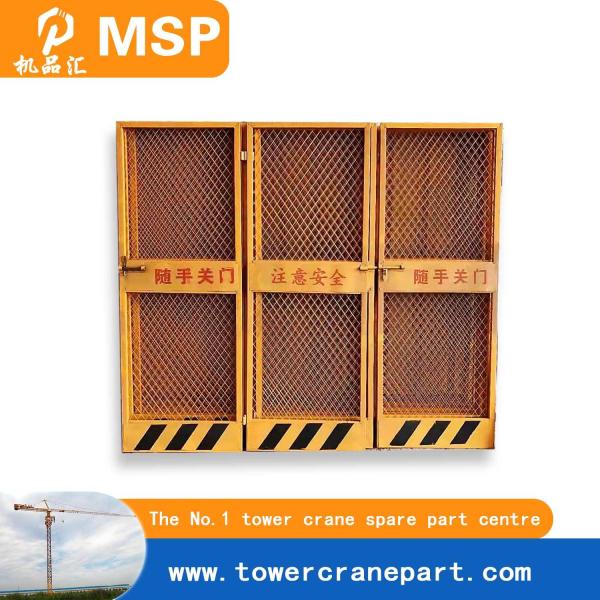 Reliable Fixed Tower Crane Accessory For Long-Term Use Elevator Safety Protection Net Floor Door