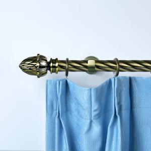 Classical Design Antique Brass Plastic Engraved Curtain Headers With Twisted