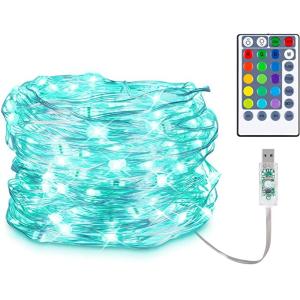 USB Powered Changing String Lights 33ft 100 LED Twinkle 30m Length For Bedroom
