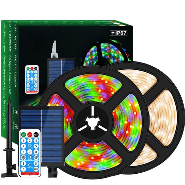 Buy Multi Scene Practical Solar LED Strip Lights , Indoor Waterproof RGB LED Strip at wholesale prices