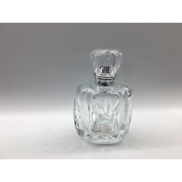 Buy Surlyn Cap Clear Glass Perfume Bottle Electroplating For Aromatherapy at wholesale prices