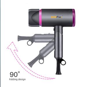 Bioceramic Light Weight Foldable Hair Dryer Antistatic Negative Ionic