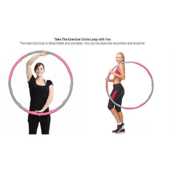 8 Knots Removable Fitness Hula Hoop For Fat Burning
