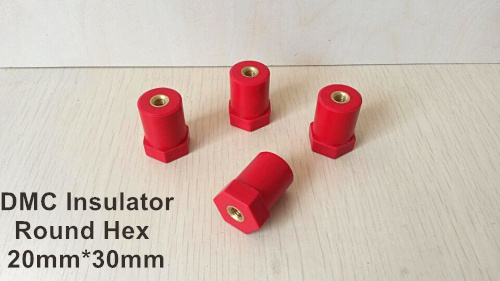 JYZ-12 electrical insulator 20mmx30mm DMC round hex insulator support