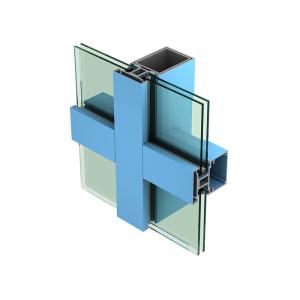 Oxidation Resistance Industrial Aluminium Extrusion Sections , Curtain Wall Profile