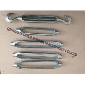 Steel Rigging Hardware / Hook And Hook Turnbuckle Zinc Plated 5/8 Turnbuckle