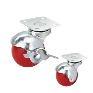 2 Inch PP 55lbs Loading Furniture Casters With Swivel Plate