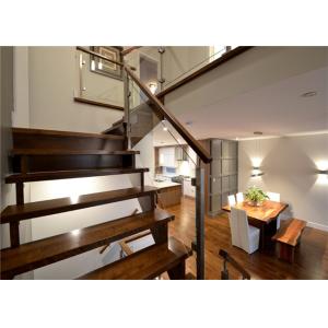 Interior Glass Stair Balustrade Systems Wood Handrail With Good View Of Outside