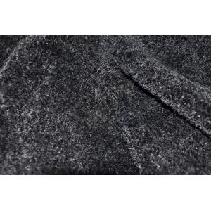 Black Warp Knitted Curling Look 150cm Width for Garment