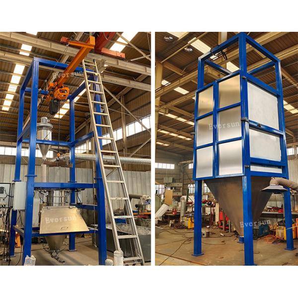 High Capacity Big Bag Emptying Station Bulk Bag Unloader For Particle Transfer