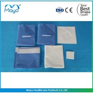 Quality Nonwoven Obstetrics Drapes Delivery Surgical Drape With Adhesive for sale