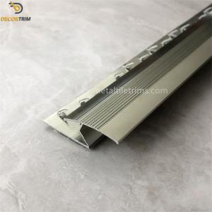 Titanium Carpet Accessories Carpet Transition Strip With Gripper Punching