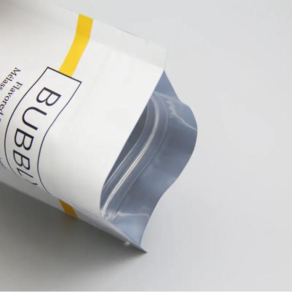 Matte Finish Aluminum Foil Compostable Doypack Stand Up Zipper Pouch Plastic Snack Food Bag Bolsa Snack