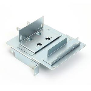 Galvanized Metal Bracket Manufactured with Customization Option and CNC Stamping