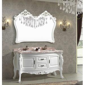 60cm Ceramic Basins Solid Wood Bathroom Vanity