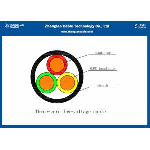0.6/1Kv Unarmoured LV Power Cable , 3 Cores Insulated Cable for IEC60502 （CU/PVC
