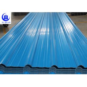 930mm Width Trapezoidal PVC Roof Tiles Fire Resistance Roofing Sheets