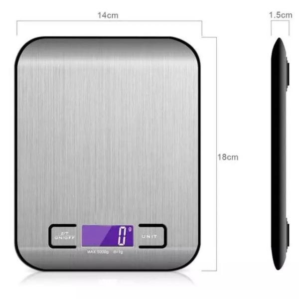 Buy 5Kg 5000G 11Lb Electronic Kitchen Scale Digital Food Weight Nutrition at wholesale prices