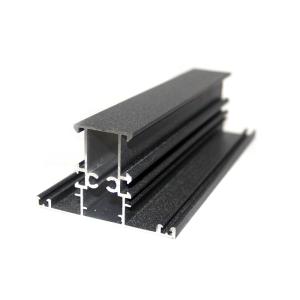 Shiny Metal Grey 6m T6 Powder Coated Aluminum Profiles